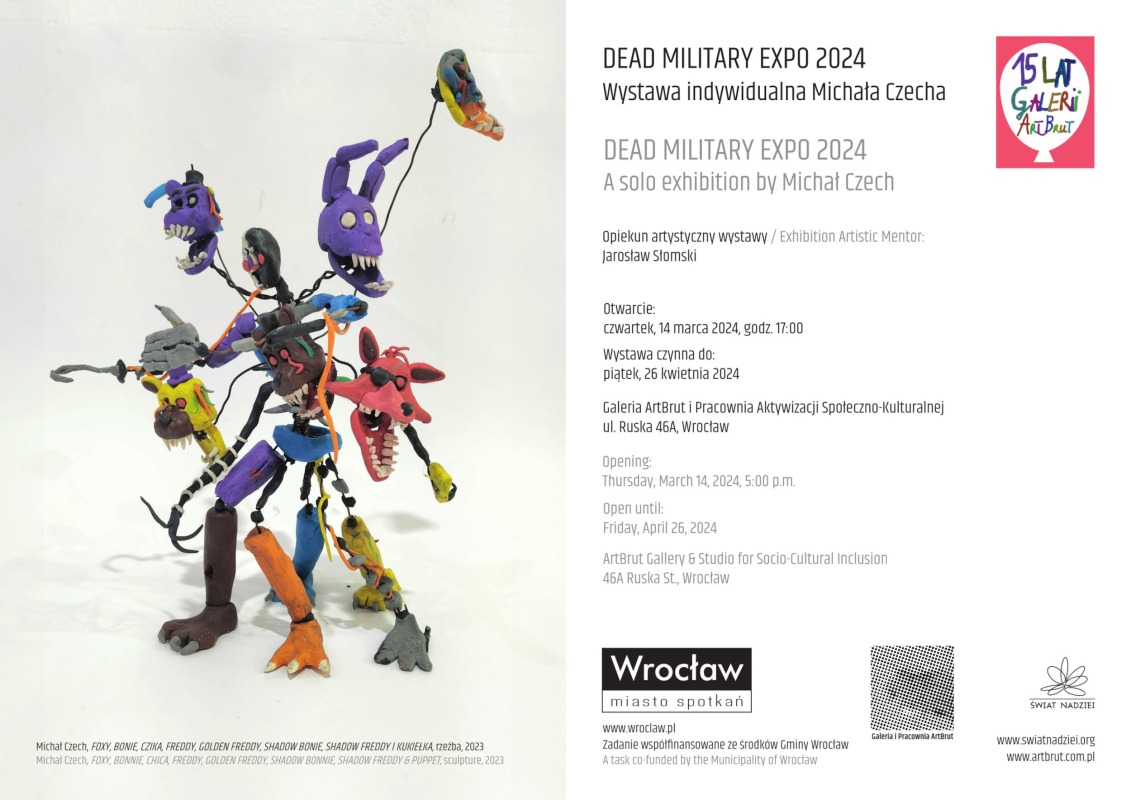 DEAD MILITARY EXPO 2024 - a solo exhibition of Michał Czech - poster