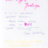 księga pamiątkowa, tom 1, str. 63: W. Sidorowicz i inni artyści, wystawa: „Różowe”, styczeń 2010
