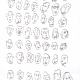 Trzecia część tryptyku przedstawia konsekwentnie 7 rzędów po 7 twarzy oddających różne stany emocjonalne. Rysunki twarzy upraszczają się do symbolu, piktogramu, znaku dążąc do przekazania emocji poprzez minimalistyczną formę
